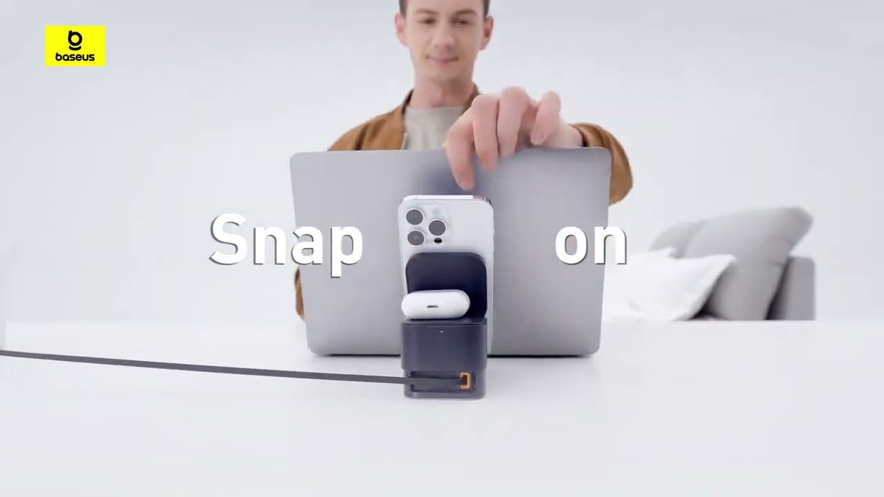Baseus MagPro 2 in 1 Magnetic Wireless Charger Stand 25W P10264100121 00 1 | Baseus Bangladesh