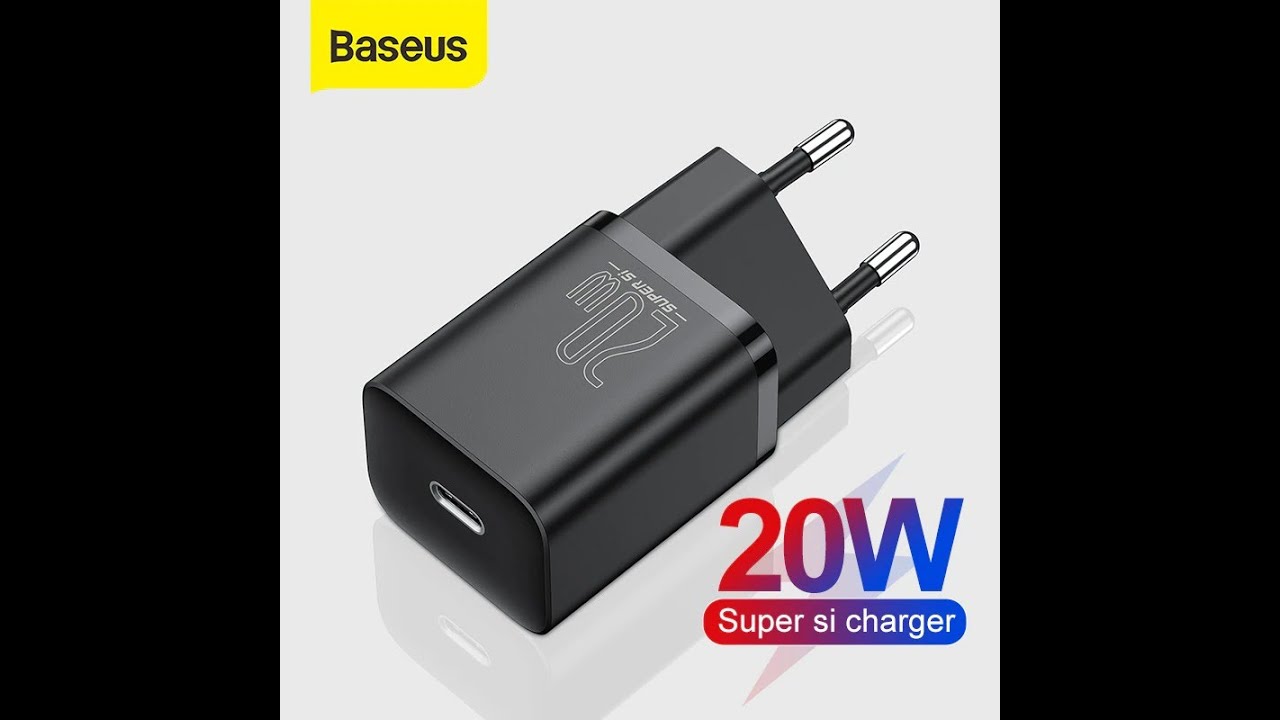 Baseus Super Si 20W PD Mini Quick Charger, CCSUP-B01