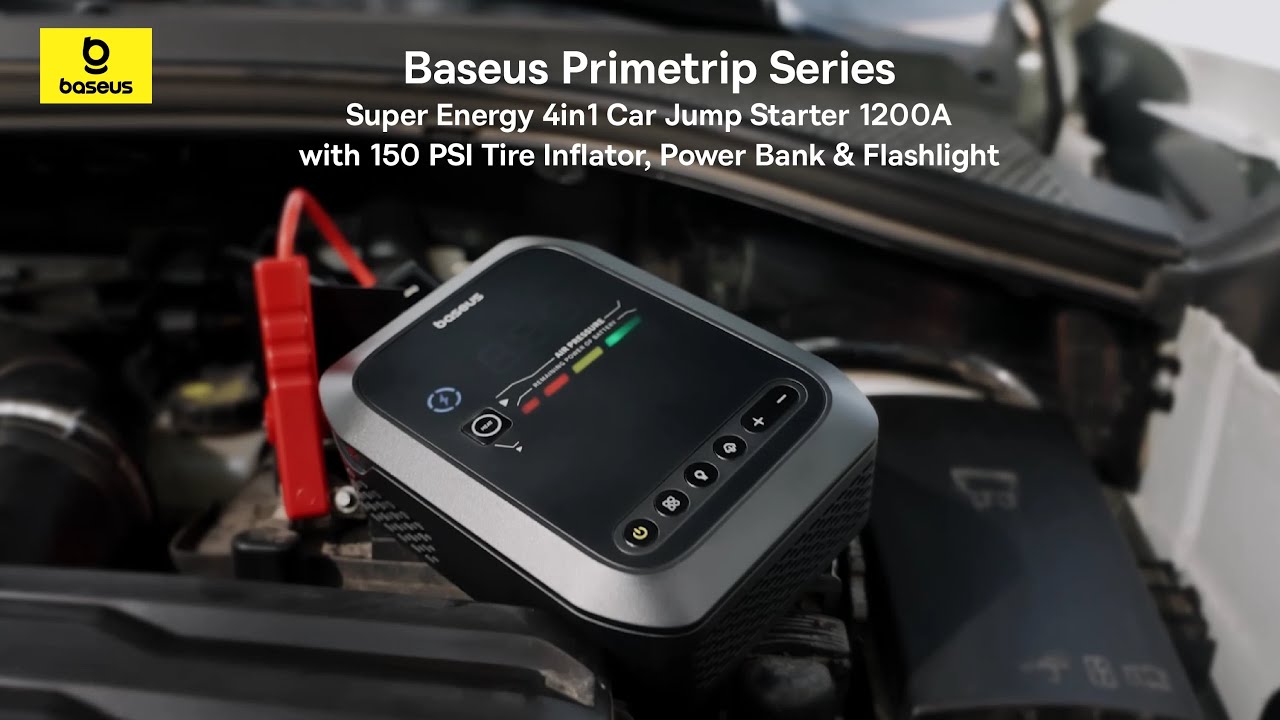 ?? Baseus Primetrip 4-in-1 Car Jump Starter 1200A | Tire Inflator, Power Bank & Flashlight #baseus