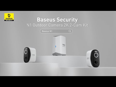 Baseus Security N1-2 Cam Set | 2K HD Video with Expandable Storage #baseus #Baseussecurity #BaseusN1