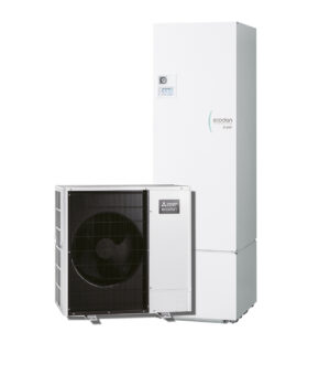 MITSUBISHI OGREVALNA TOPLOTNA ČRPALKA ECODAN PUZ-SWM100YAA + CYLINDER ERST30F-YM9EE Z BOJLERJEM 10,0 KW