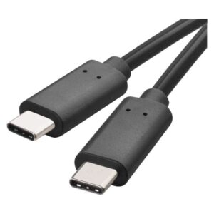 Kabel USB-C / USB-C, 3.1, polnjenje, podatki, 1 m, črna