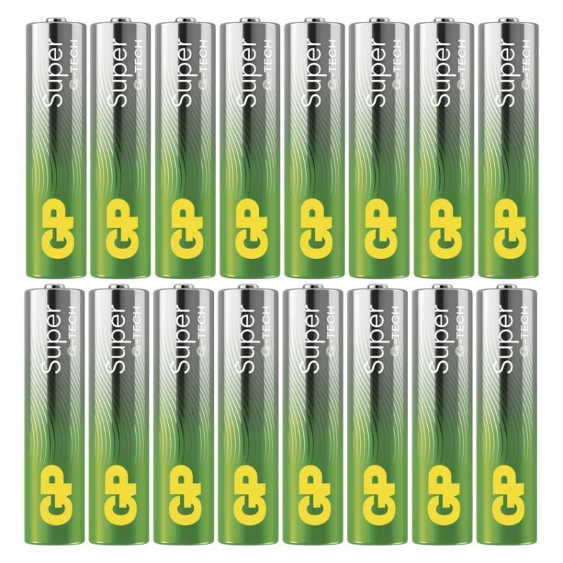 Baterija GP SUPER alkalna LR03 AAA 16 kos - slika 2