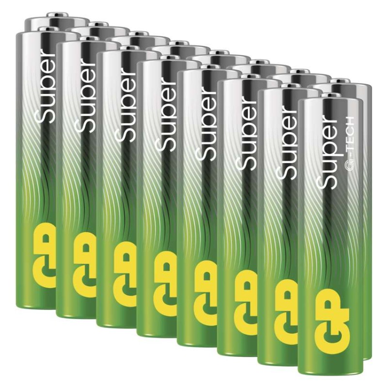 Baterija GP SUPER alkalna LR03 AAA 16 kos - slika 3