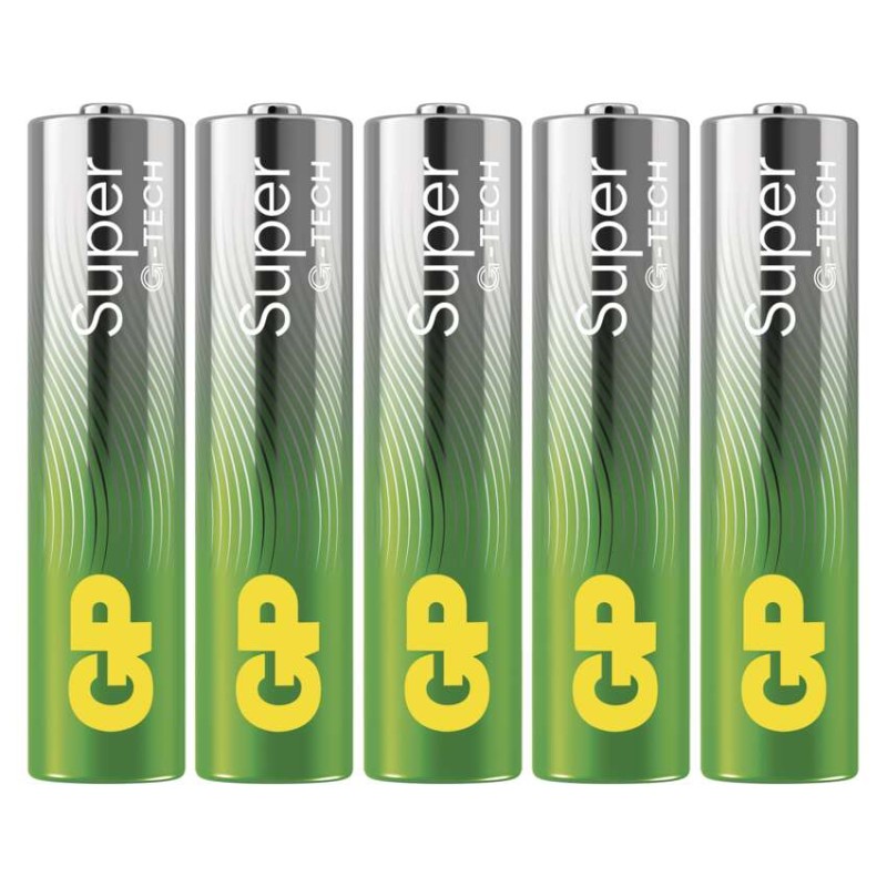 Baterija GP SUPER alkalna LR03 AAA 5 kos - slika 2