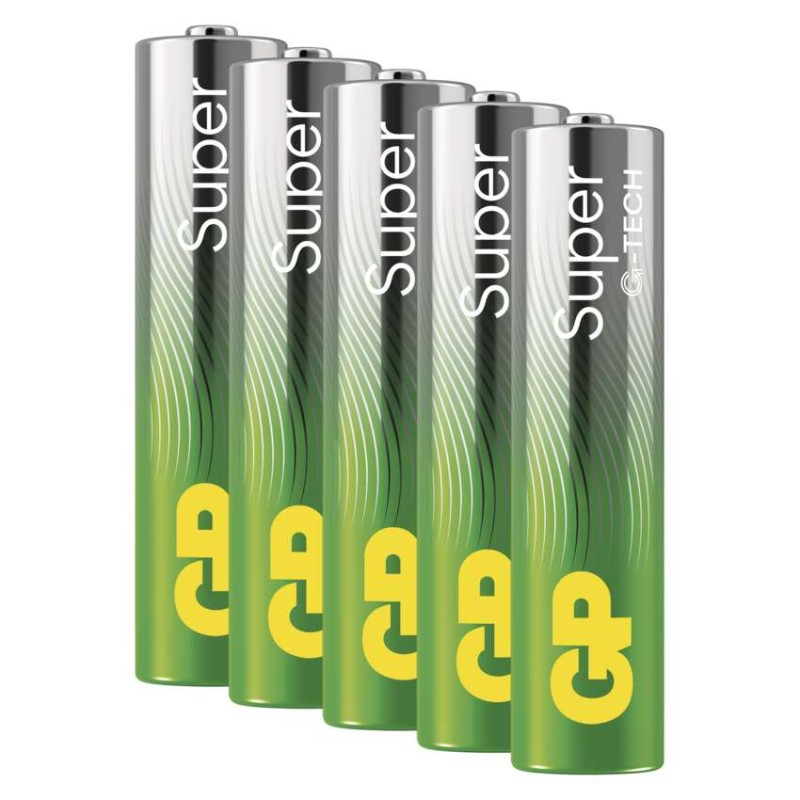 Baterija GP SUPER alkalna LR03 AAA 5 kos - slika 3