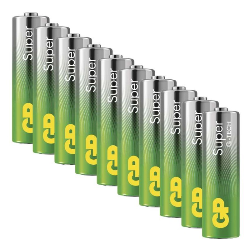 Baterija GP SUPER alkalna LR6 AA 10 kos - slika 3