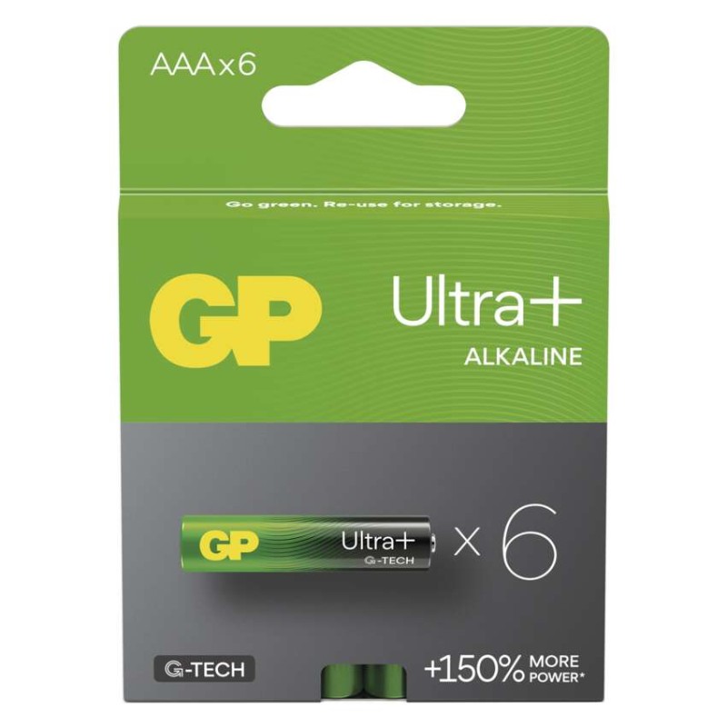 Baterija GP ULTRA PLUS alkalna LR03 AAA 6 kos