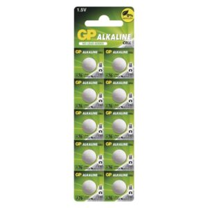 Baterija GP gumbna alkalna LR44 A76F 10 blister