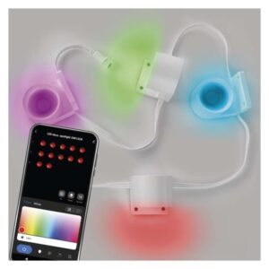 GoSmart LED reflektor - veriga 85 cm, 4 deli, 7 W, RGBIC+CCT, možnost zatemnitve, WiFi