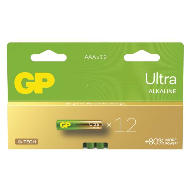 Baterija GP ULTRA alkalna LR03 AAA 12 kos