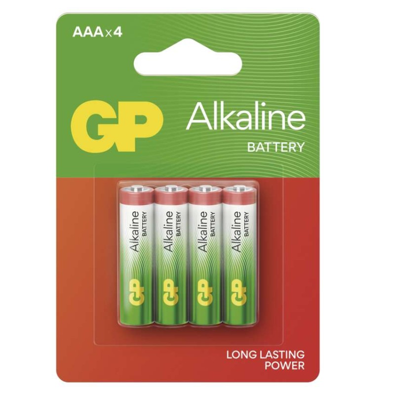 Baterija GP ALKALINE alkalna LR03 AAA 4 blister