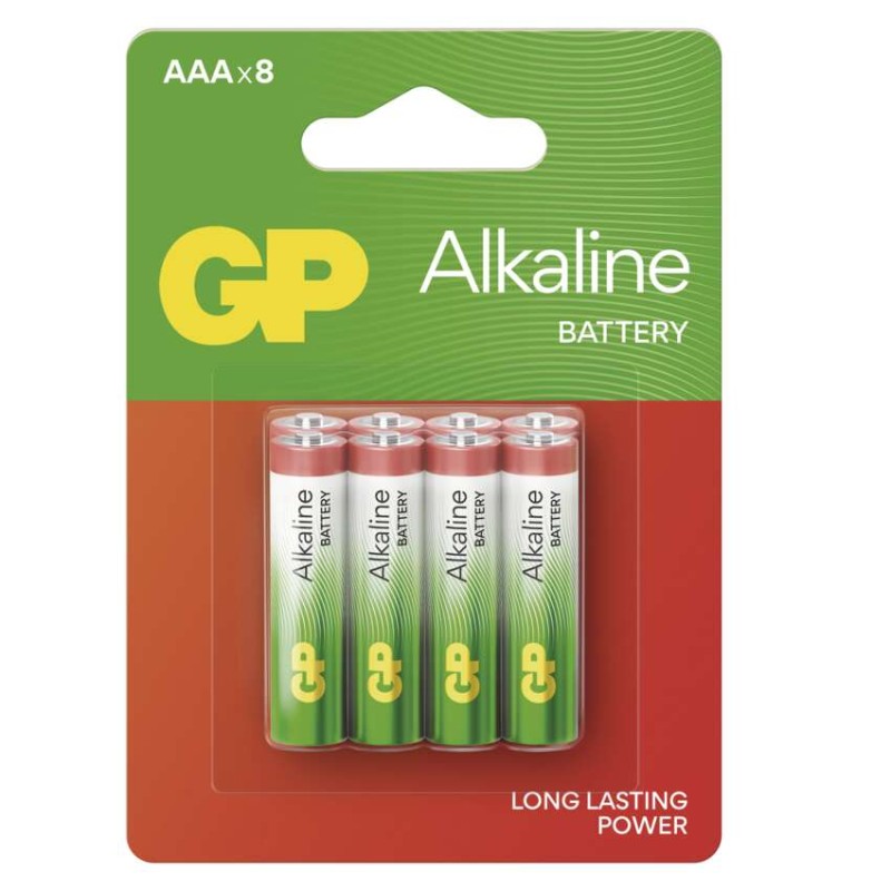 Baterija GP ALKALINE alkalna LR03 AAA 8 blister