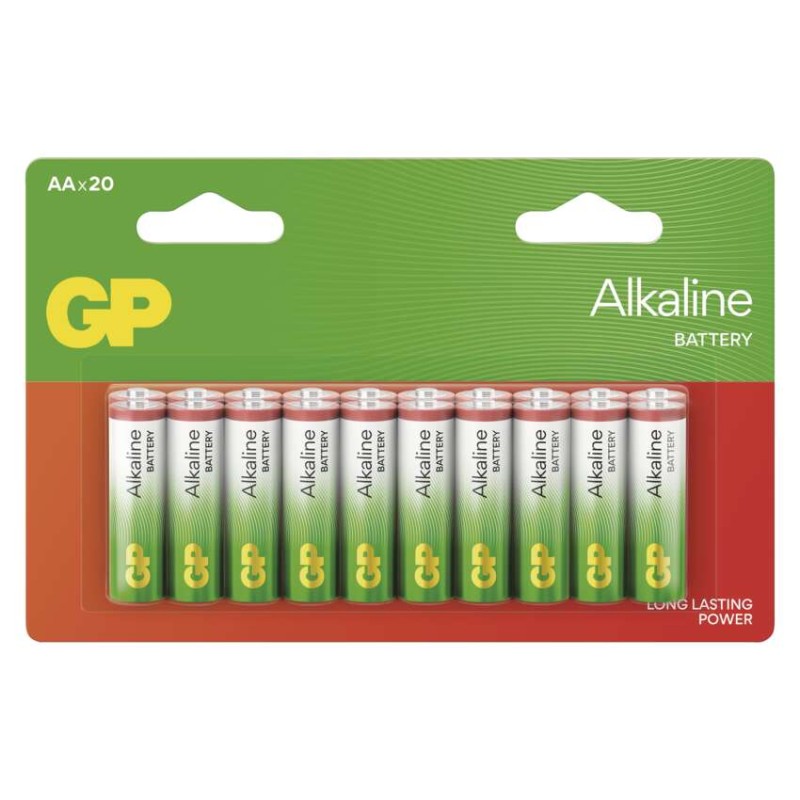 Baterija GP ALKALINE alkalna LR6 AA 20 blister