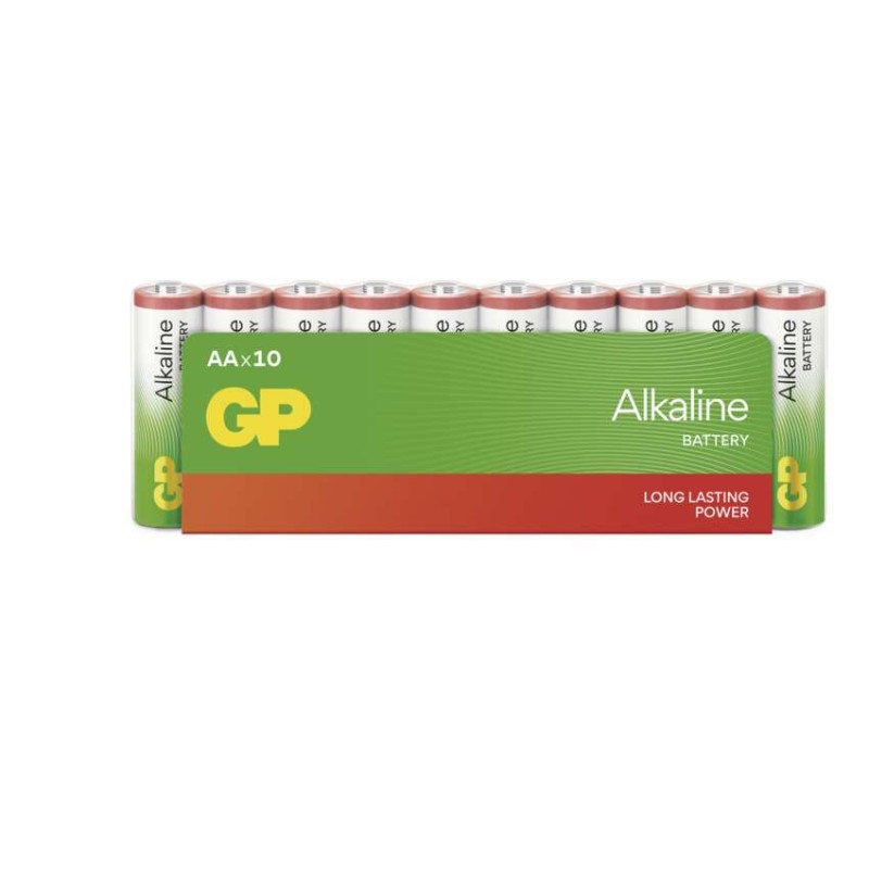 Baterija GP ALKALINE alkalna LR6 AA 10 folija