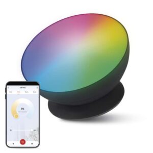 GoSmart LED ambientalna svetilka, črna, topla bela–hladna bela/ RGB, WiFi