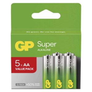 Baterija GP SUPER alkalna LR6 AA 5 kos