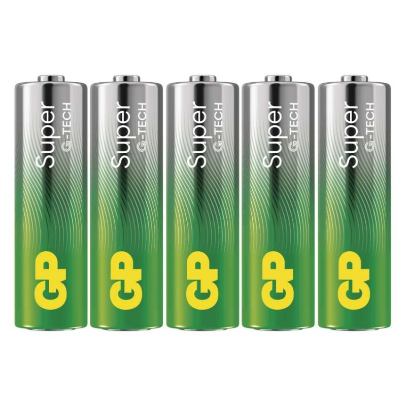 Baterija GP SUPER alkalna LR6 AA 5 kos - slika 2