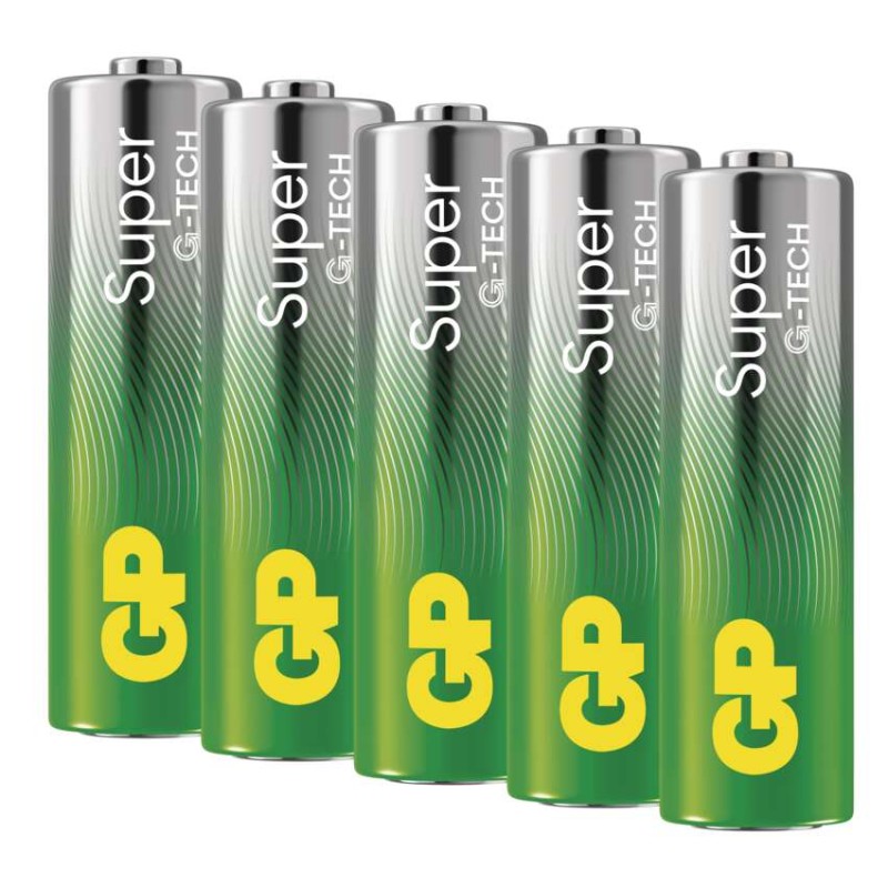 Baterija GP SUPER alkalna LR6 AA 5 kos - slika 3