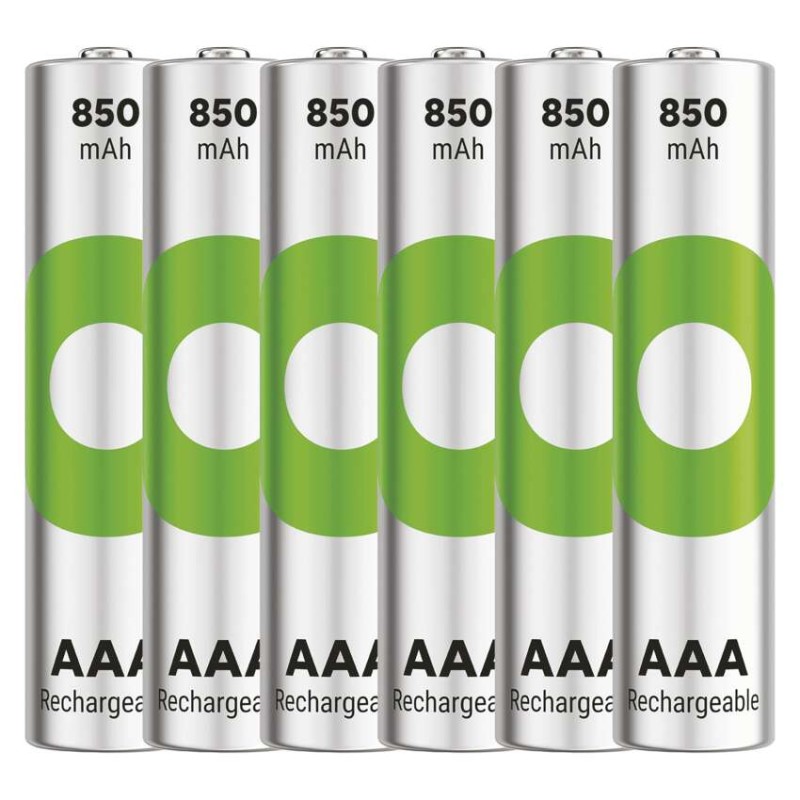 Polnilna baterija GP ReCyko 850 mAh HR03 (AAA) 6kos - slika 2