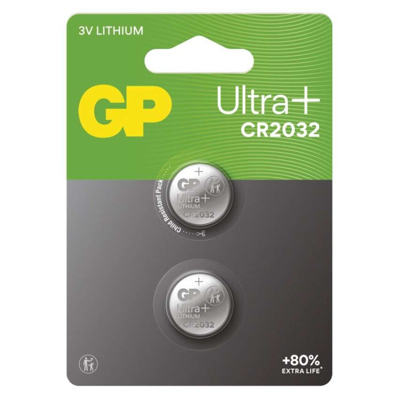 Baterija GP Ultra plus litijska CR2032 2 blister