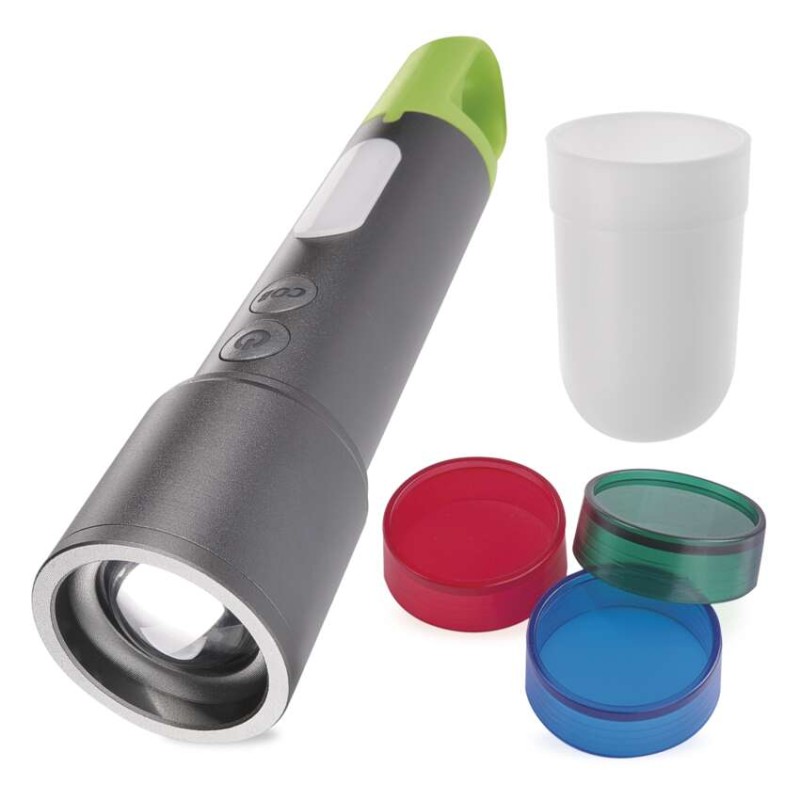 Ročna LED svetilka, 600 lm, 1 200 mAh, kovinska