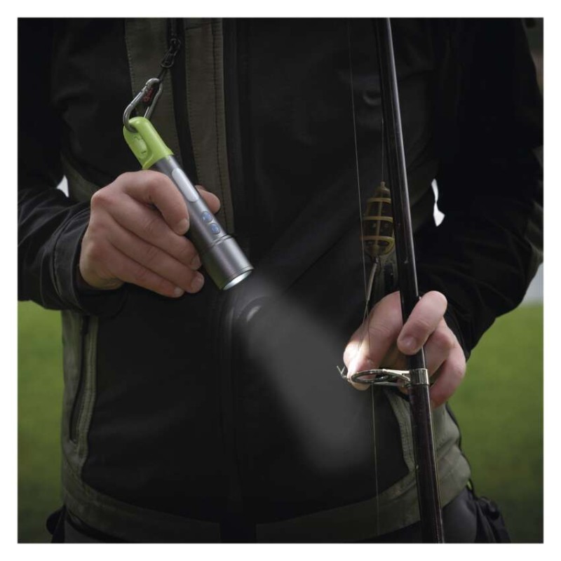 Ročna LED svetilka, 600 lm, 1 200 mAh, kovinska - slika 3