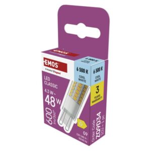 LED žarnica Classic JC / G9 / 4,3 W (48 W) / 600 lm / Hladna bela
