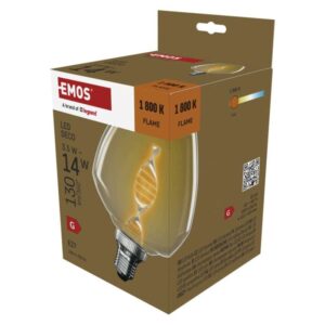 LED žarnica DECO S123 / E27 / 3,5 W (14 W) / 130 lm / flame