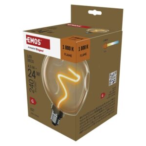 LED žarnica DECO CG125A / E27 / 4,5 W (24 W) / 240 lm / flame