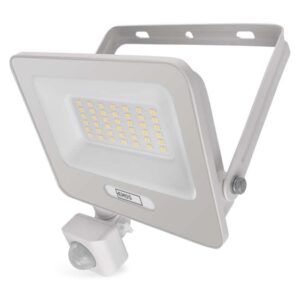 LED reflektor GLARO PIR 30 W, bel, IP54, 3000 lm, nevtralna bela