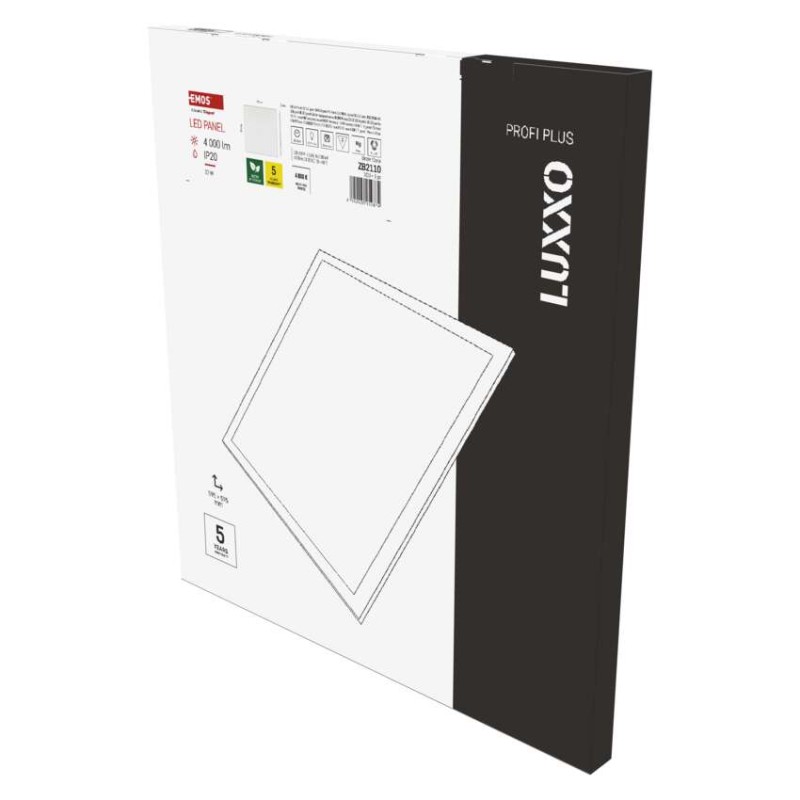 LED panel LUXXO backlit 60×60, kvadratni, vgradni, bel, 22W NW - slika 2