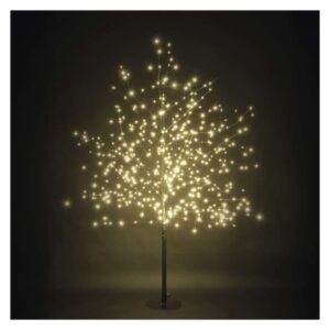 LED svetlobno drevo, 120 cm, za zunanjo in notranjo uporabo, toplo bela barva, časovnik