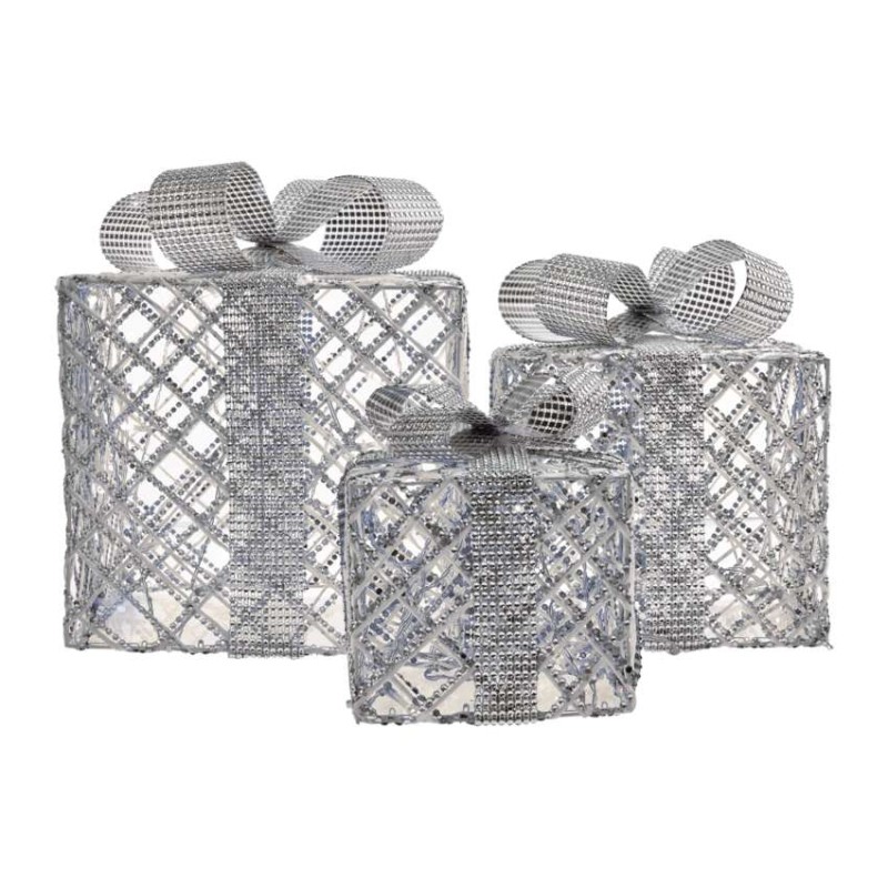 LED darila, 3 velikosti, notranja, hladna bela, časovnik - slika 2