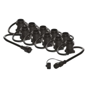 Povezovalna svetlobna veriga za 10 ลพarnic E27 brez dovoda, 7,35 m, zunanja in notranja