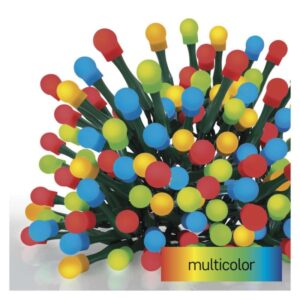 LED božična cherry veriga–kroglice, 30 m, zunanja in notranja, večbarvna,programi,časovnik