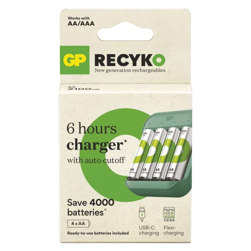 GP polnilec baterij ReCyko B423 4× AA GP ReCyko 2100 mAh - slika 2