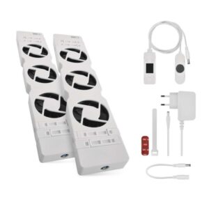 Ventilator za radiator DUO , bele barva