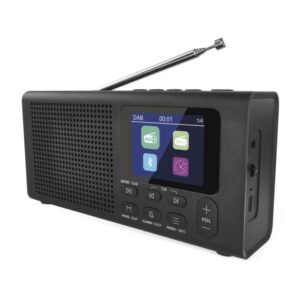 Prenosni radio z Bluetooth, DAB / DAB+ / FM, črn