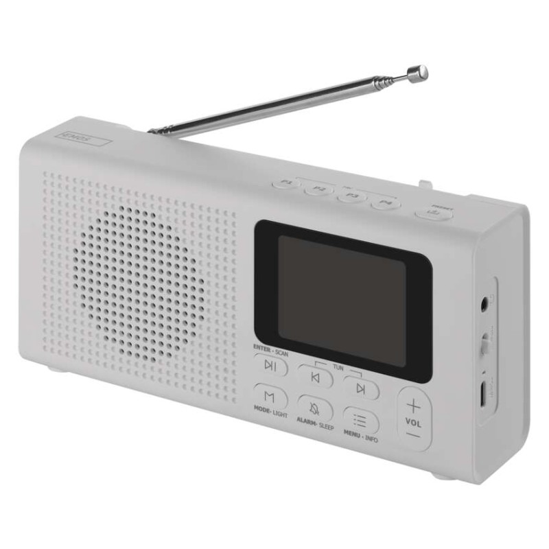 Prenosni radio z Bluetooth, DAB / DAB+ / FM, bel - slika 2