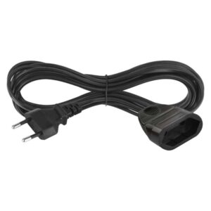 Podaljšek 5 m / 1 vtičnica / črn / PVC / 0,75 mm2