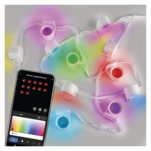 GoSmart LED reflektor - 255 cm veriga, 12 delov, 7 W, RGBIC+CCT, možnost zatemnitve, WiFi