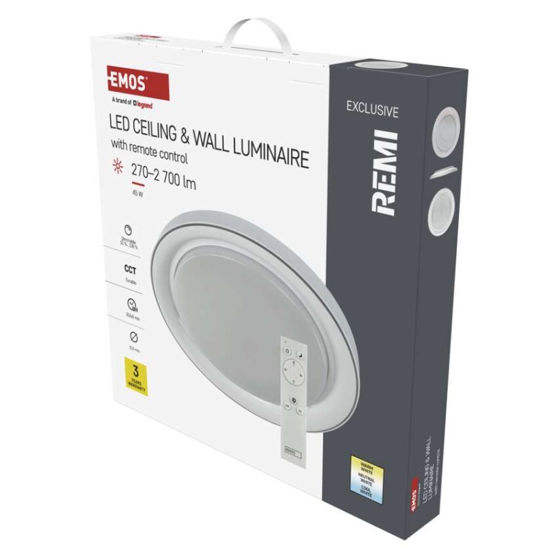 LED stropno svetilo REMI, okroglo, 45W, zatemnilno, nastavljiva CCT - slika 2