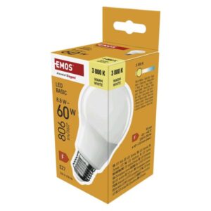 LED žarnica Basic A60 / E27 / 8,8 W (60 W) / 806 lm / Toplo bel