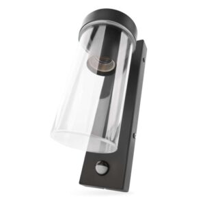 Vrtna stenska svetilka ZALA s PIR senzorjem, 12,8 x 8 x 28 cm, 1 x E27, 15 W