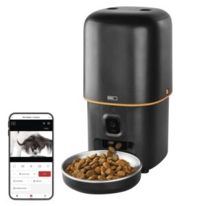 GoSmart dozirnik hrane za hišne živali Pet Care s kamero, 4 l, črn, Wi-Fi