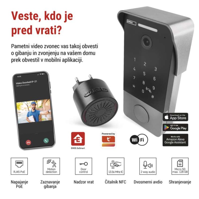GoSmart video zvonec IP-21PoE - slika 3
