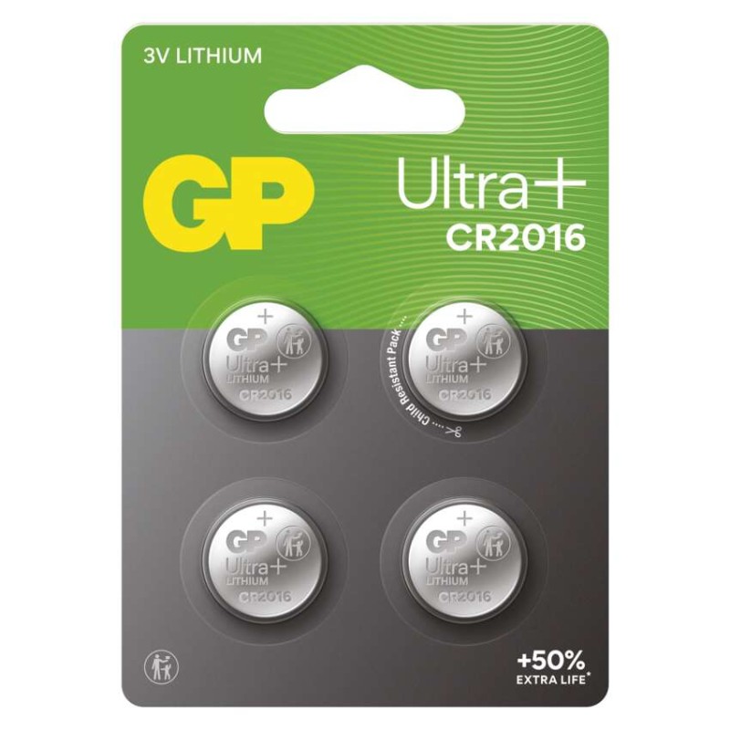 Baterija GP Ultra plus litijska CR2016 4 blister