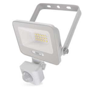LED reflektor GLARO PIR 10 W, bel, IP54, 1000 lm, nevtralna bela