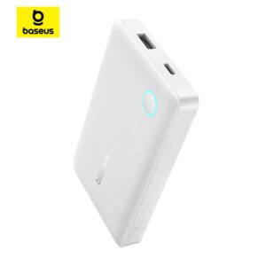 BASEUS EnerFill FP11 prenosna baterija 10.000 mAh 15W - bela